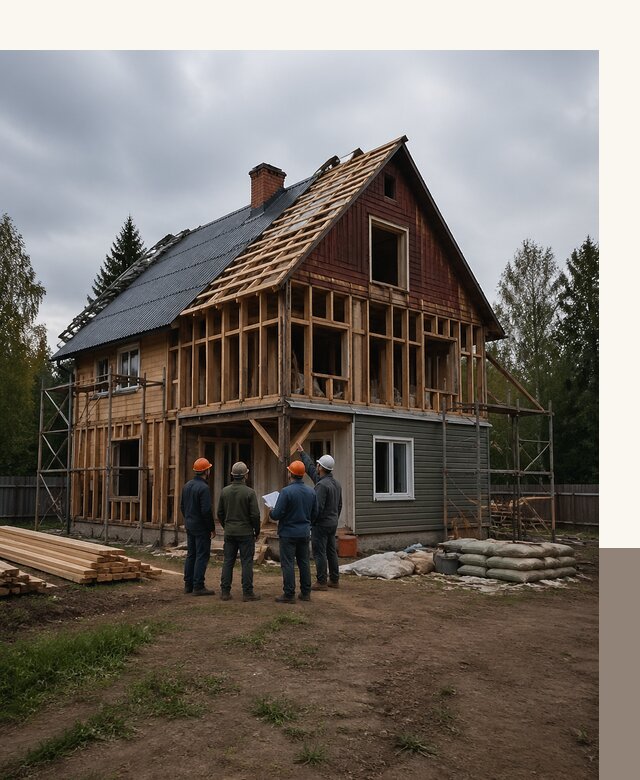 Реконструкция дачного дома в Белове под ключ с проектом